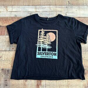 Silverton Colorado Women's Short Sleeve Cropped Tee Vacation Souvenir T-shirt